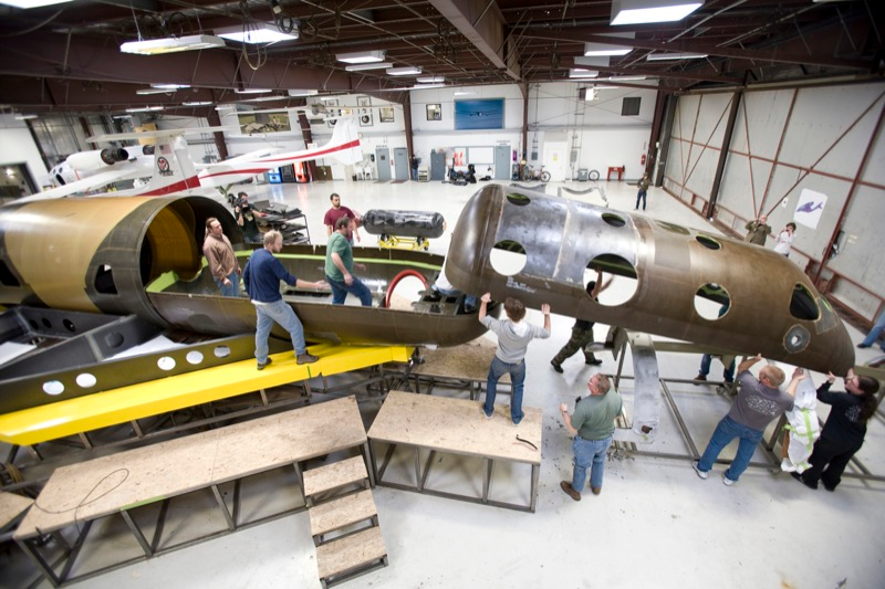 Illustration for article titled Virgin Galactic Unveils Spaceships That'll Take Passengers Up in 2009